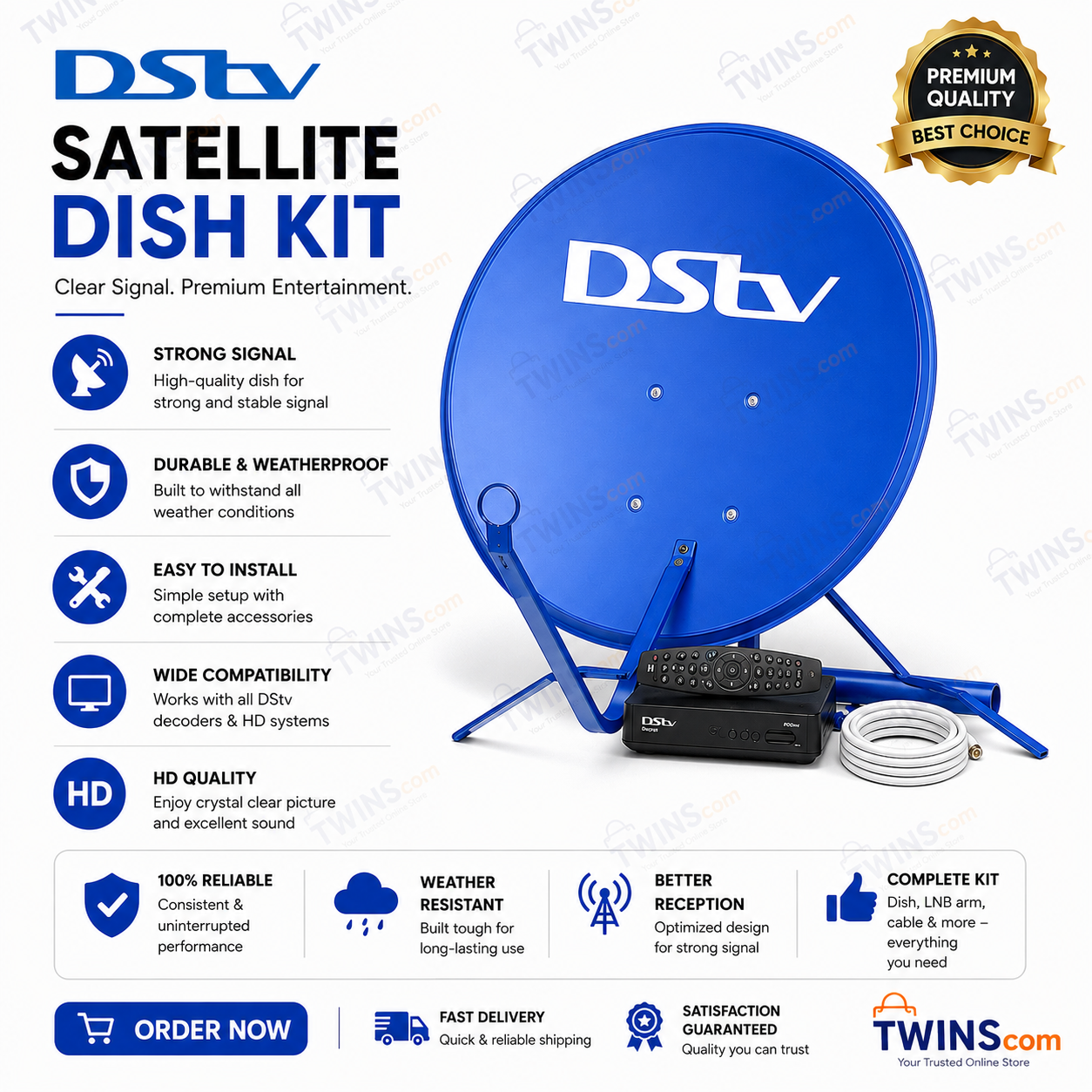 Dstv Full kit HD Decoder  S9 model with HDMI port All the Action, None of the Hassle – Go Digital with DStv"