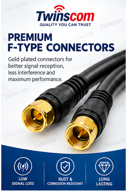 25M Coaxial Cable for DStv, StarTimes & Zuku Satellite TV Antennas – High-Quality Signal Cable