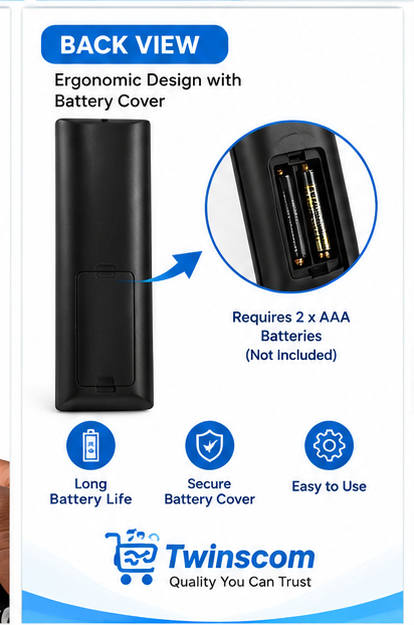 Universal Replacement CTC TV Remote Control – Compatible Smart TV Remote, Easy-to-Use Controller for CTC Televisions, Reliable Buttons & Long-Range Operation