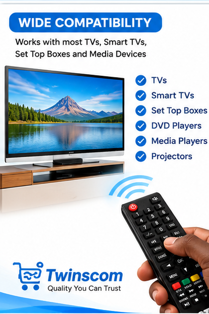 Universal Replacement CTC TV Remote Control – Compatible Smart TV Remote, Easy-to-Use Controller for CTC Televisions, Reliable Buttons & Long-Range Operation