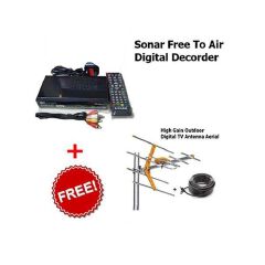 Sonar Free To Air Digital Decorder+Digital Aerial
