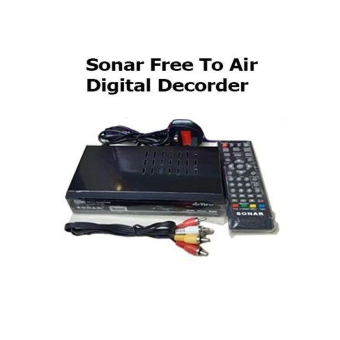 Sonar Free To Air Digital Decorder -Black