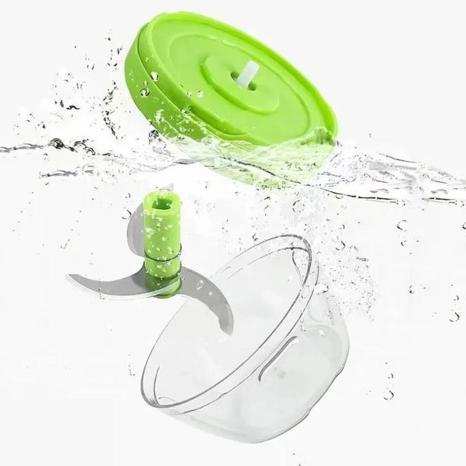 Multipurpose Kitchen Speedy Manual Chopper for Mincing Meat and Chopping Vegetables – Hand-Pulled Food Processor for Onions, Garlic, Hoho and Tomatoes Spin Cutter