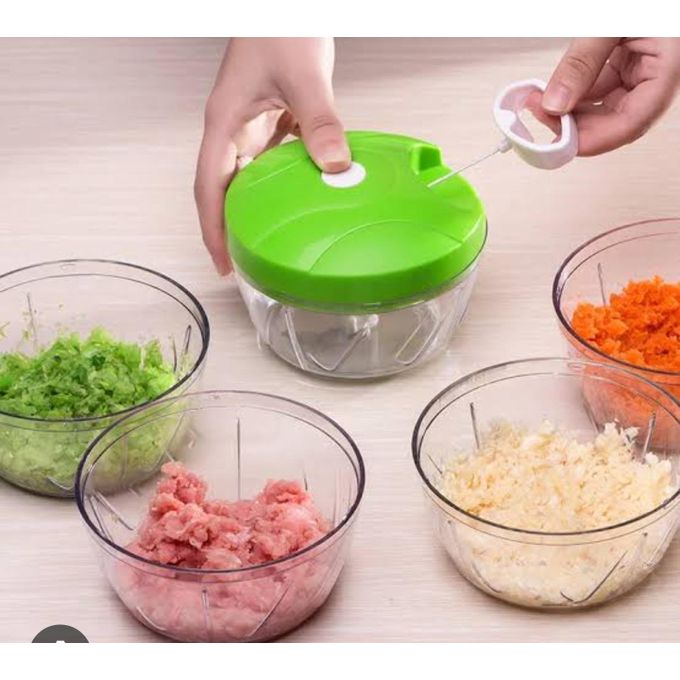Multipurpose Kitchen Speedy Manual Chopper for Mincing Meat and Chopping Vegetables – Hand-Pulled Food Processor for Onions, Garlic, Hoho and Tomatoes Spin Cutter