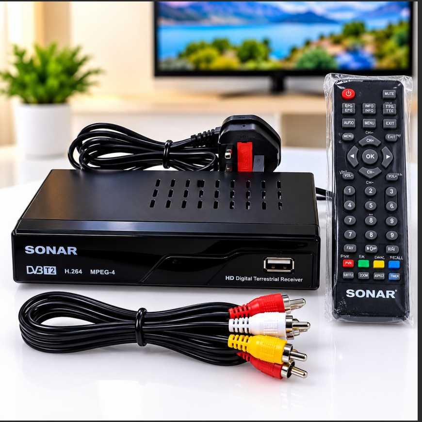 Sonar Free To Air Digital Decorder -Black