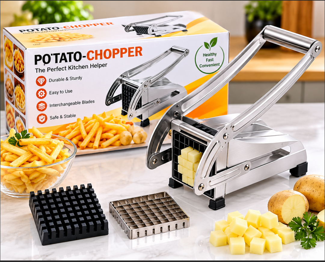 Potato Chipper Slicer Chips Cutter Maker French Fries