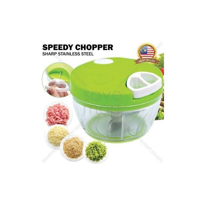 Multipurpose Kitchen Speedy Manual Chopper for Mincing Meat and Chopping Vegetables – Hand-Pulled Food Processor for Onions, Garlic, Hoho and Tomatoes Spin Cutter