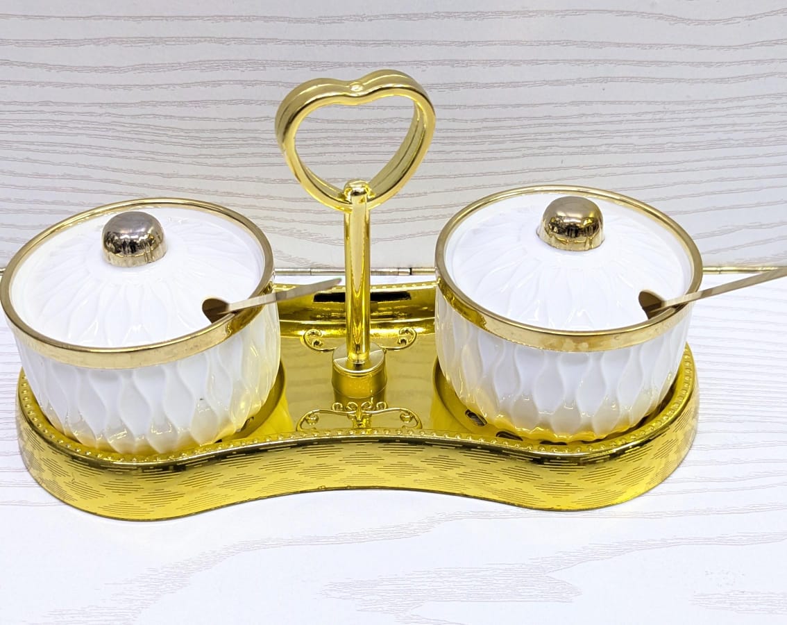 ⚡ FLASH OFFER ⚡ - A 1 pc 2pcs ceramic sugar dishes with stand at affordable price and of very high quality