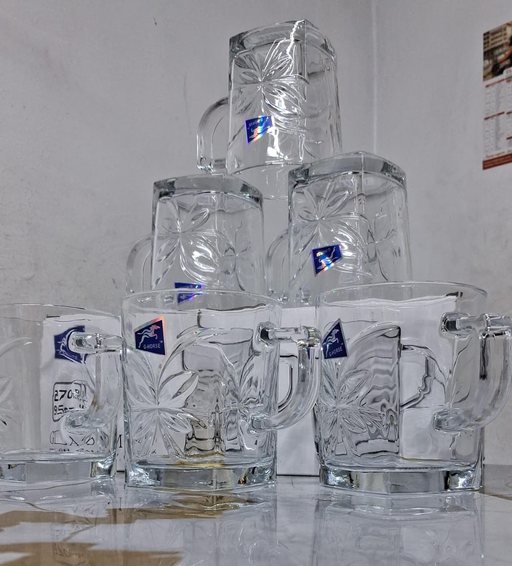 💰 LOW PRICE OFFER 💰 - A set of 270 ml High quality Glass mug available at affordable price and of very high quality