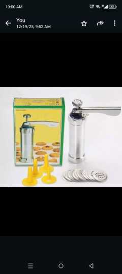 🏪 Storewide Sale 🏪 - A Stainless steel 24 option cookie or biscuit  making machine  available at affordable price and of very high quality