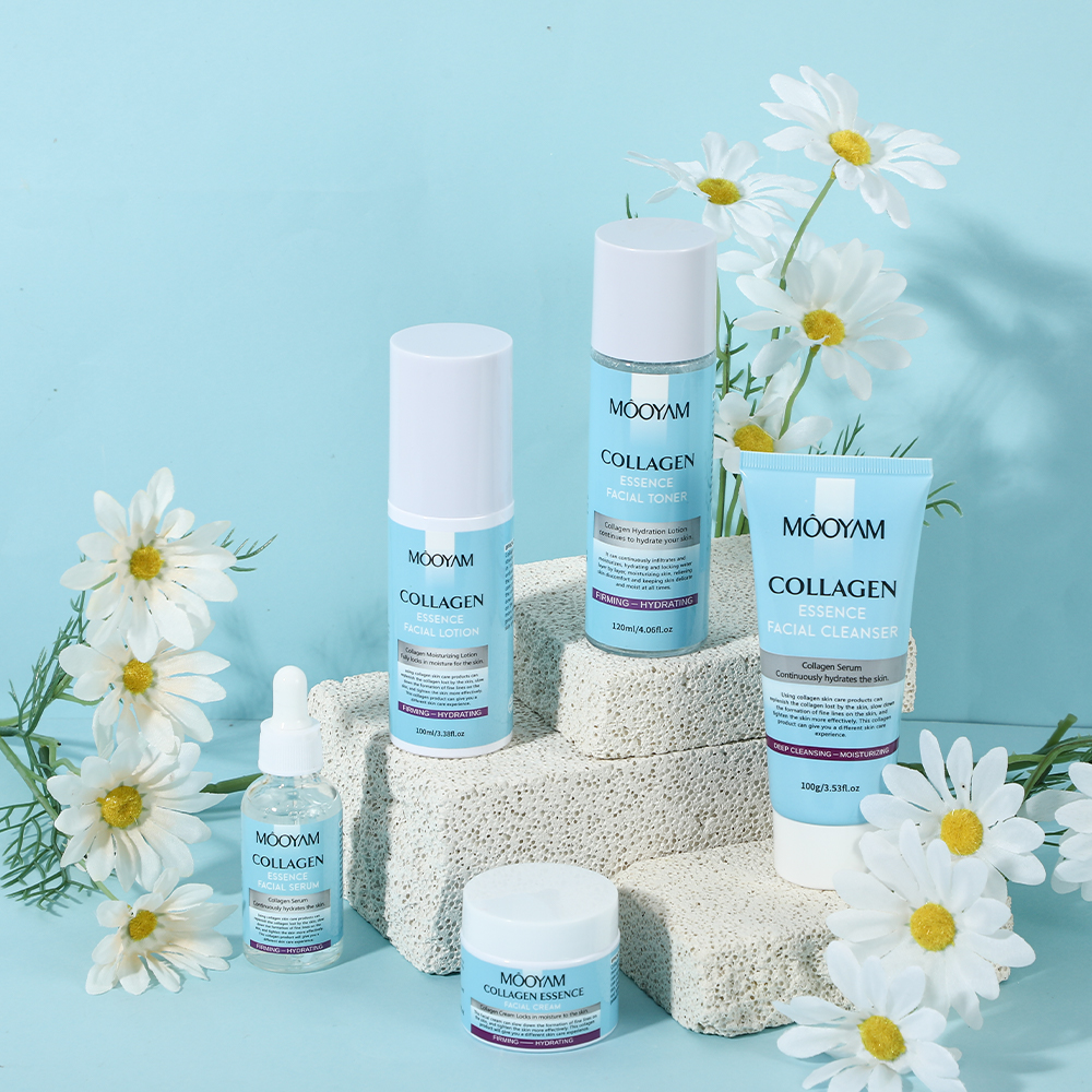 HYDROLYZED COLLAGEN SKIN PERFECTION SKINCARE SET - COMPLETE 5-PIECE ANTI-AGING RITUAL FOR FIRMING, WRINKLE REDUCTION & YOUTHFUL RADIANCE