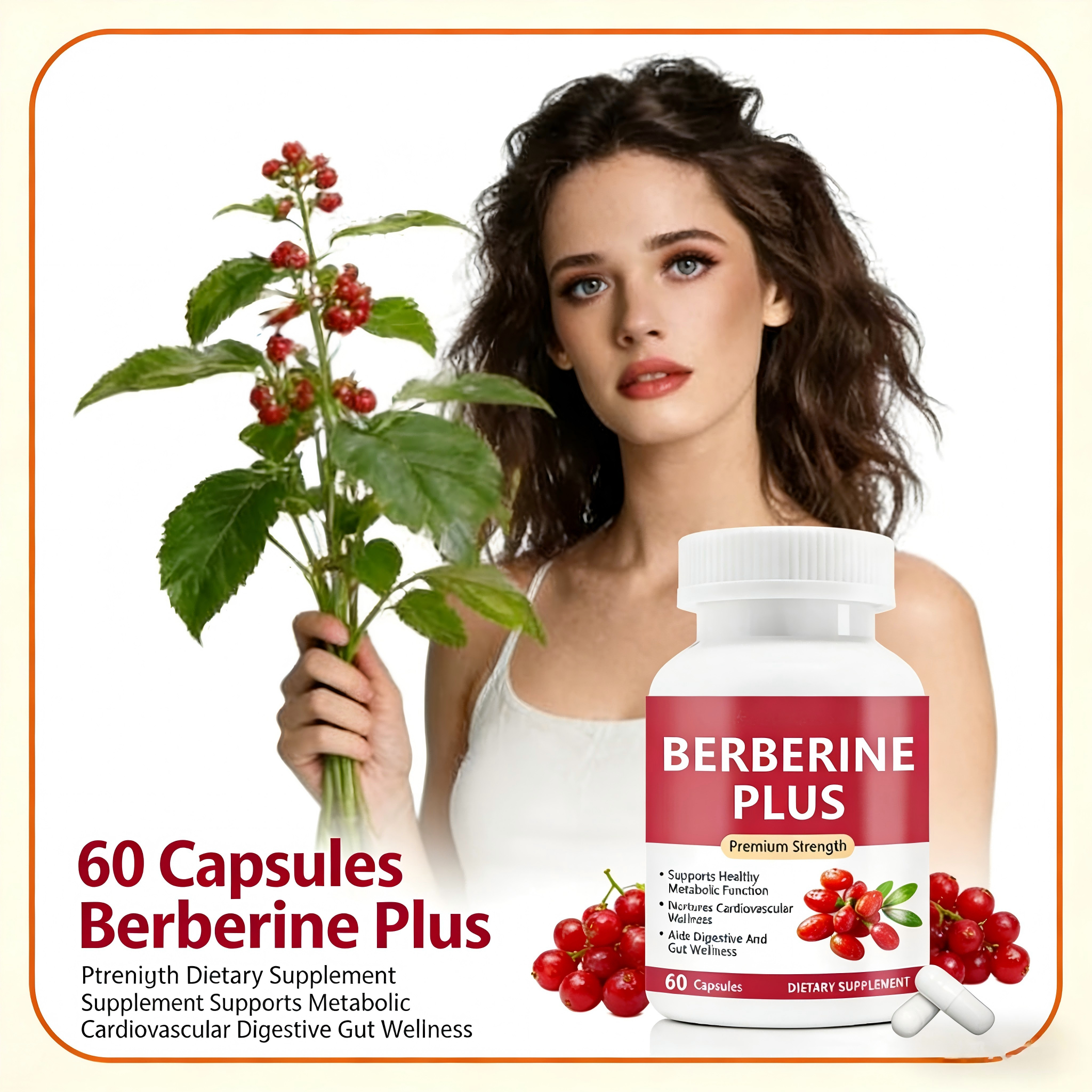 BERBERINE CAPSULES BALANCE BLOOD SUGAR, SUPPORTS WEIGHT LOSS, BOOSTS GUT HEALTH, IMPROVES CHOLESTEROL & HEART HEALTH, REGULATES HORMONES IN PCOS, ENHANCES SKIN CLARITY, YOUR BODY’S NATURAL RESET