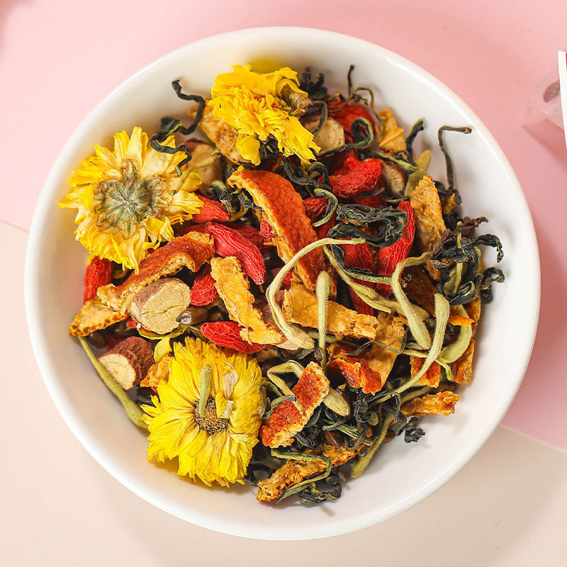 Dandelion Chrysanthemum Tea 150g (30 Packs) – Natural Lymphatic Drainage, Liver Detox, Anti-Bloating & Clear Skin Herbal Tea Bag