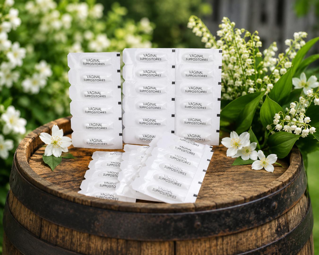 Boric Acid Suppositories for Vaginal pH balance, odor control, freshness, yeast infections, yoni vaginal health 6pcs