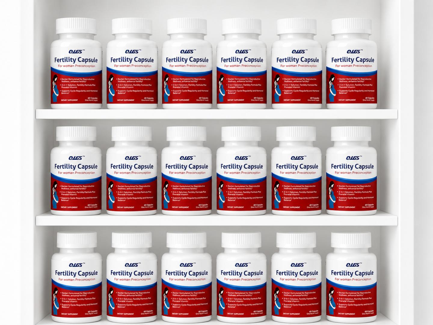 FEMALE FERTILITY SUPPORT (60 CAPS) - DOCTOR-FORMULATED 2-IN-1 PRECONCEPTION & PRENATAL VITAMINS FOR FAST & HEALTHY CONCEPTION | PREGNANCY BOOST SUPPLEMENTS FOR KENYAN WOMEN.