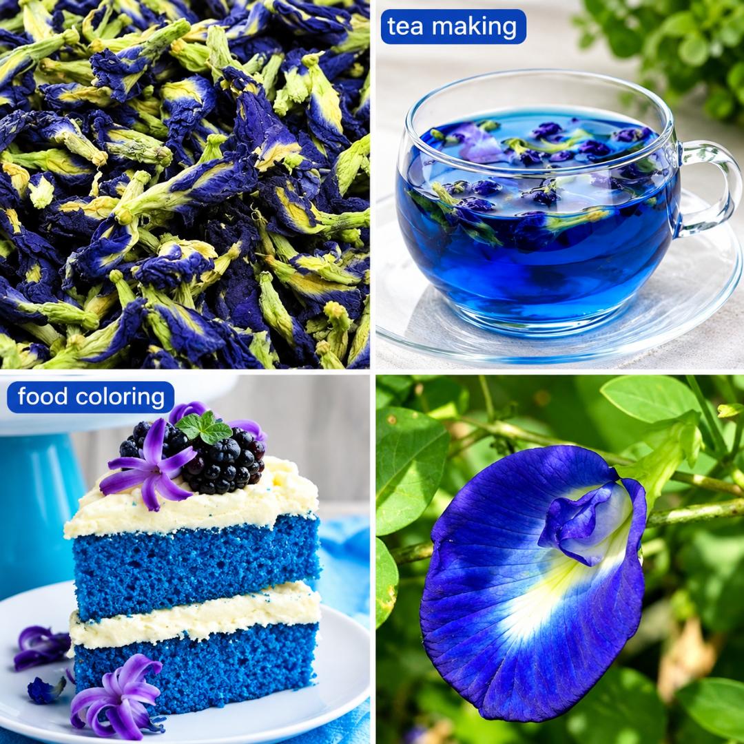 PREMIUM BLUE BUTTERFLY PEA FLOWER TEA (30 TEA BAGS) – NATURAL ANTIOXIDANT BLUE TEA FOR GLOWING SKIN, HAIR GROWTH & ANTI-AGING DETOX CHANGES COLOR TO PURPLE WHEN YOU SQUEEZ IN LEMON JUICE (SUGAR-FREE)