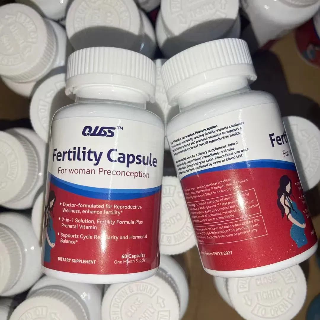 FEMALE FERTILITY SUPPORT (60 CAPS) - DOCTOR-FORMULATED 2-IN-1 PRECONCEPTION & PRENATAL VITAMINS FOR FAST & HEALTHY CONCEPTION | PREGNANCY BOOST SUPPLEMENTS FOR KENYAN WOMEN.