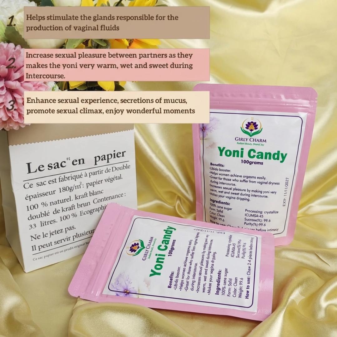 YONI CANDY FOR WOMEN – LIBIDO BOOSTER AND NATURAL LUBRICATION – WARMER, WETTER, SWEETER INTIMACY – AVAILABLE IN KENYA