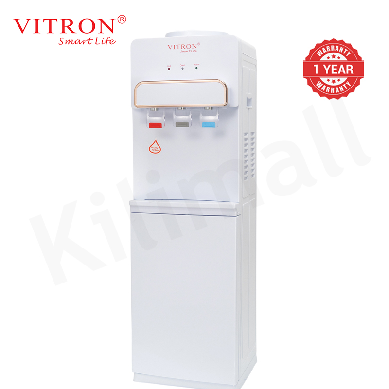 【New Arrival】Vitron Top Loading Hot & Cold & Warm Business Water Dispenser Freestanding Water Cooler with Metallic Three Taps VIT-951