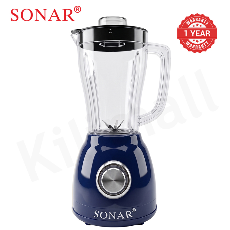Sonar 1.8L 2 In 1 Countertop Blender Fruit Juicer 6-Leaf Blade with Tri-body Vortex and Grinding Cup Safety Inner-Lock UX-2