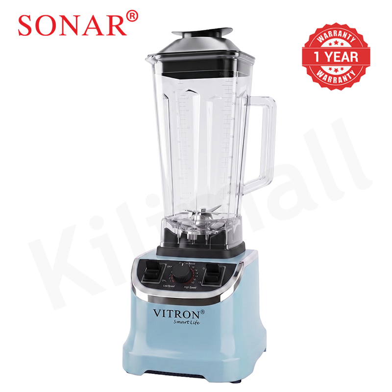 Vitron 2L Homeluxe Countertop Blender Fruit Juicer 6-Leaf Blade 15-Gear Control Panel Powerful Blender Overheat Protection VB-202