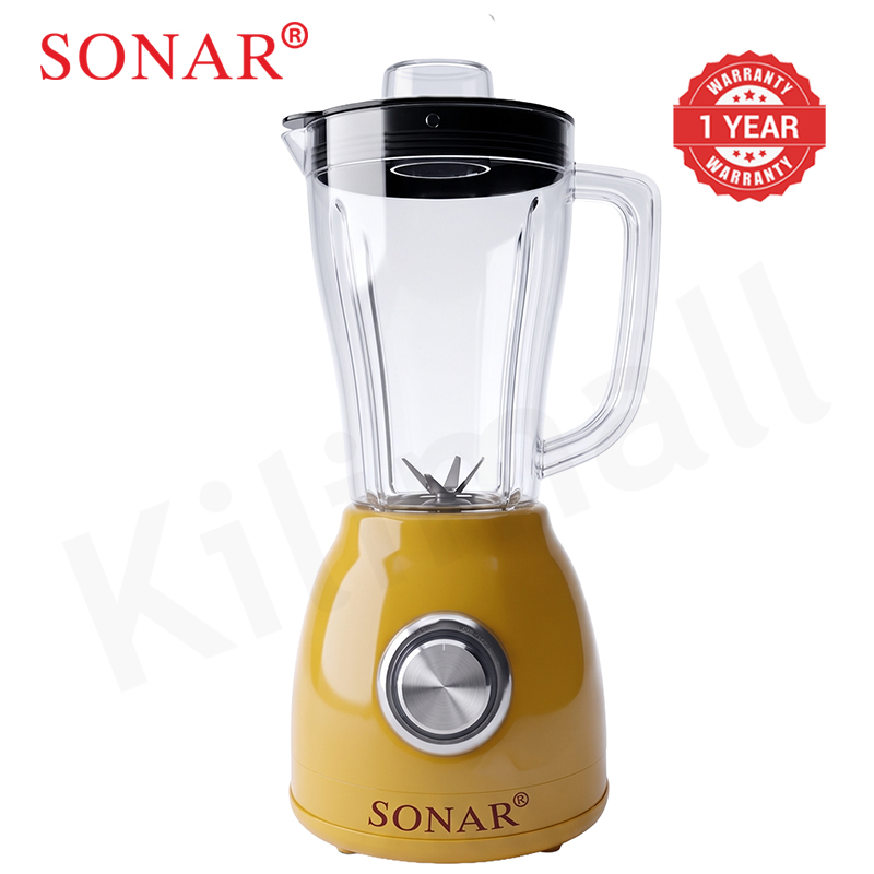 Sonar 1.8L 2 In 1 Countertop Blender Fruit Juicer 6-Leaf Blade with Tri-body Vortex and Grinding Cup Safety Inner-Lock UX-2