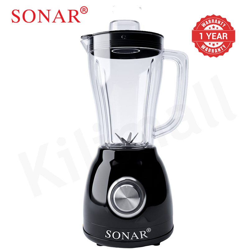 Sonar 1.8L 2 In 1 Countertop Blender Fruit Juicer 6-Leaf Blade with Tri-body Vortex and Grinding Cup Safety Inner-Lock UX-2