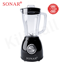 Sonar 1.8L 2 In 1 Countertop Blender Fruit Juicer 6-Leaf Blade with Tri-body Vortex and Grinding Cup Safety Inner-Lock UX-2