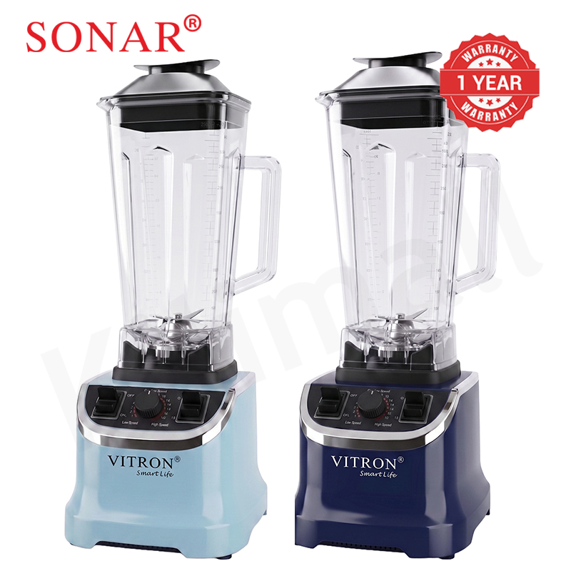Vitron 2L Homeluxe Countertop Blender Fruit Juicer 6-Leaf Blade 15-Gear Control Panel Powerful Blender Overheat Protection VB-202