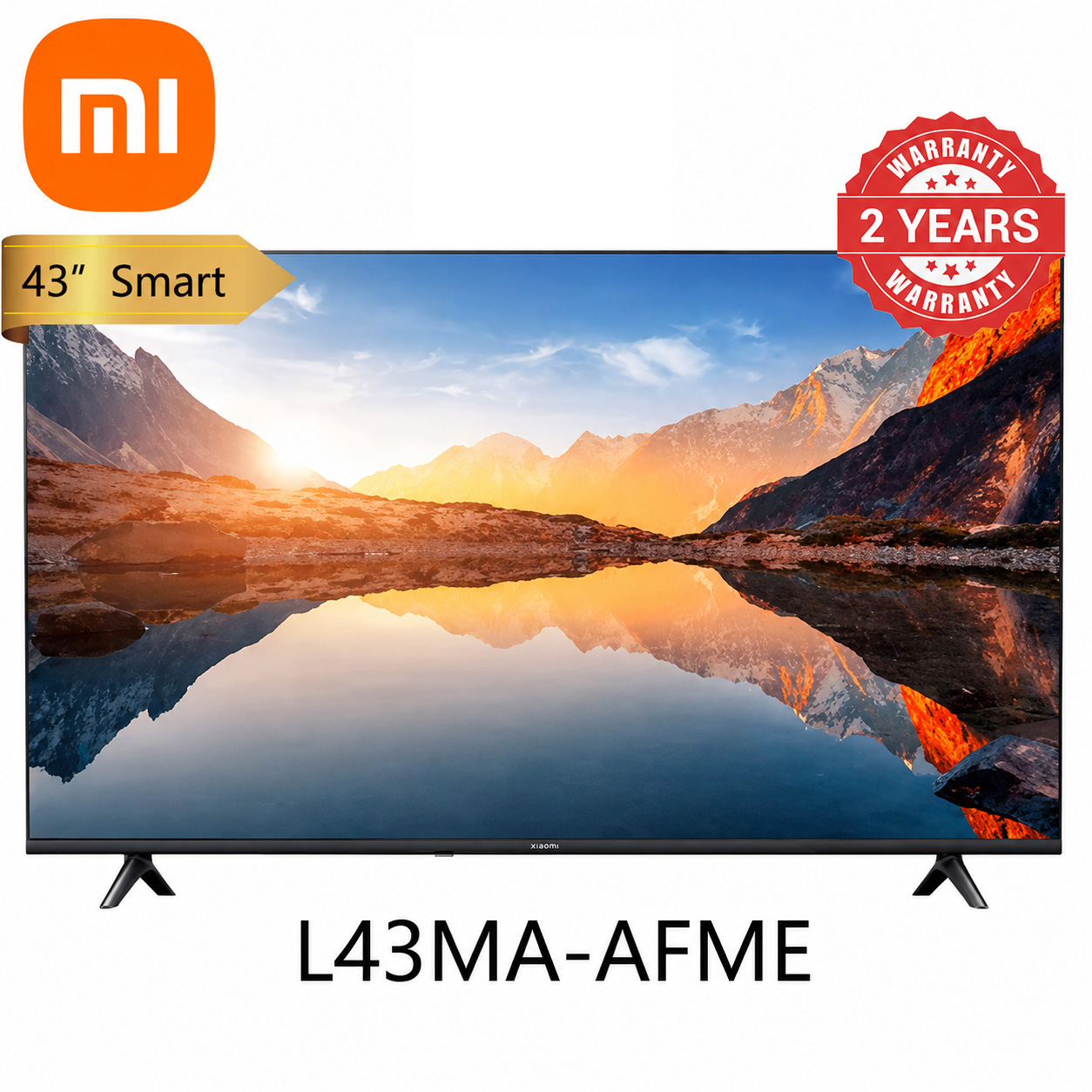 Xiaomi 43 Inch Smart TV Frameless Google TV FHD Dolby DTS Virtual X Bluetooth Chromecast L43MA-AFME Netflix Youtube Television 1.5G+8G 2 Years Warranty
