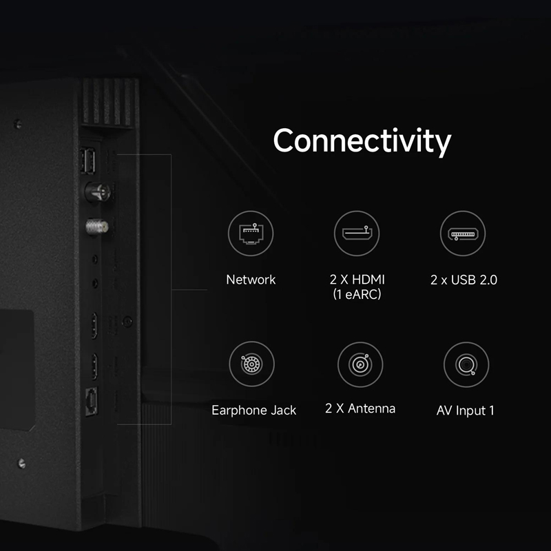 Xiaomi 43 Inch Smart TV Frameless Google TV FHD Dolby DTS Virtual X Bluetooth Chromecast L43MA-AFME Netflix Youtube Television 1.5G+8G 2 Years Warranty