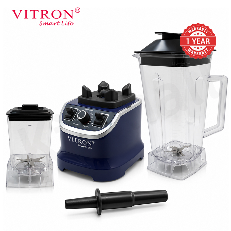Vitron 2L Homeluxe Countertop Blender Fruit Juicer 6-Leaf Blade 15-Gear Control Panel Powerful Blender Overheat Protection VB-202