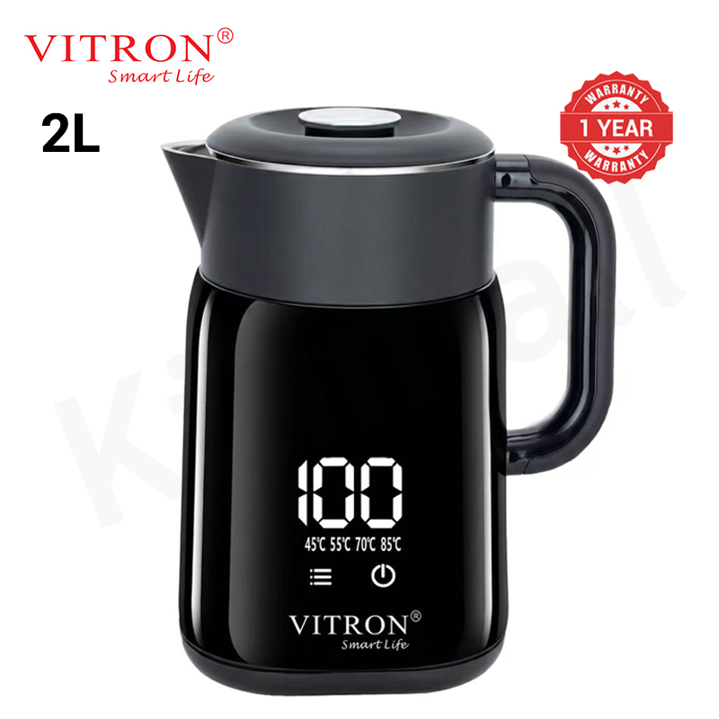 VITRON 2L 1500W Electric Kettle Heater Jug Smart Thermostatic Precise Multi-Stage Temp Control 24H Keep Warm V1