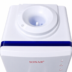 Sonar Top Loading Hot and Normal Water Dispenser Freestanding Water with 3 Push Cup Taps Multi-Size Bucket Adaptation Water Machine Perfect for Home and Office SR-L9