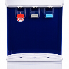 Sonar Top Loading Hot and Normal Water Dispenser Freestanding Water with 3 Push Cup Taps Multi-Size Bucket Adaptation Water Machine Perfect for Home and Office SR-L9