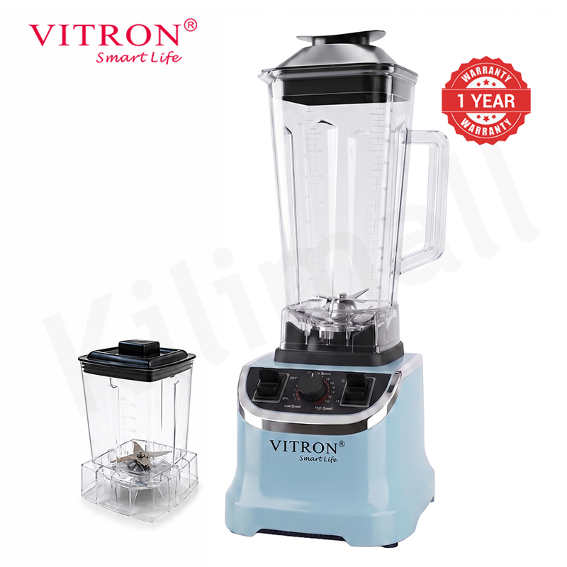 Vitron 2L Homeluxe Countertop Blender Fruit Juicer 6-Leaf Blade 15-Gear Control Panel Powerful Blender Overheat Protection VB-202