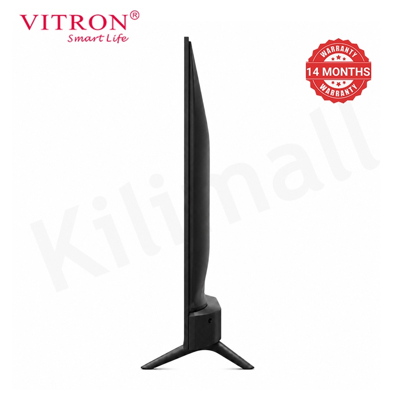 Vitron 43 inch Whale OS Smart TV HTC43W 2K QUAD HD LED TV WIFI Enabled Bluetooth Connectivity Frameless Television with Netflix Youtube 2026 New Model