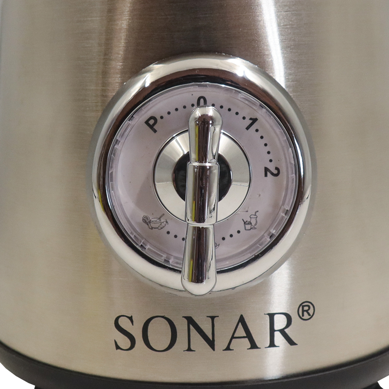 Sonar 1.8L Stainless Steel Blender 2 In 1 Countertop Blender Fruit Juicer 6 Blades with Grinding Cup Safety Inner-Lock NX-2/3