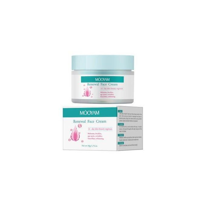 MOOYAM Renewal Face Cream for Melasma and Freckles Treatment, Age Spots Brightening, Anti-wrinkle, Smoother and Whitening Face Cream Renewal Facial Cream