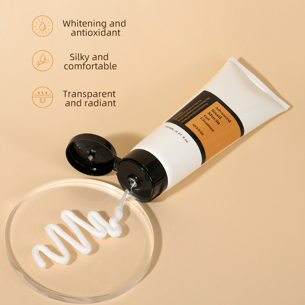 Advanced Snail Mucin Gel Cleanser 150ml Deep Cleaning Moisturizing Pore Face Wash Skin Care Skin Facial Cleanser Gel - MOOYAM