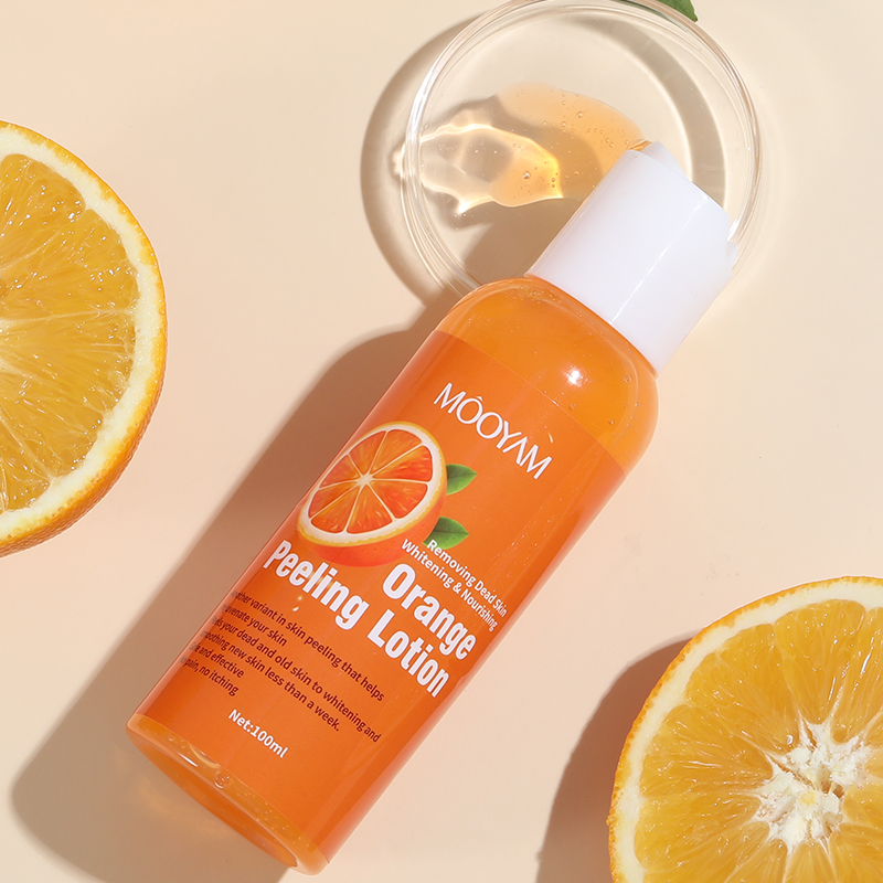 Orange Peeling Lotion Body Care Skin Whitening Cream Oil Organic Lotion for Removing Dead Skin Elbows, Knees Whitening Knuckles Remover Dark Spots Remover Brightening -MOOYAM