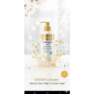 SADOER Collagen Body, Hand & Neck Lotion 10X More Youthful Skin! Say goodbye to wrinkles & dryness. Achieve smooth, firm, glowing skin with our best-selling anti-aging formula Moisturizing antiwrinkle