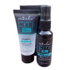 2 In 1 Micolor Fit Skin Primer + Pro. Setting Spray Fixer HD High Definition long lasting Matte finish base for Me Makeup