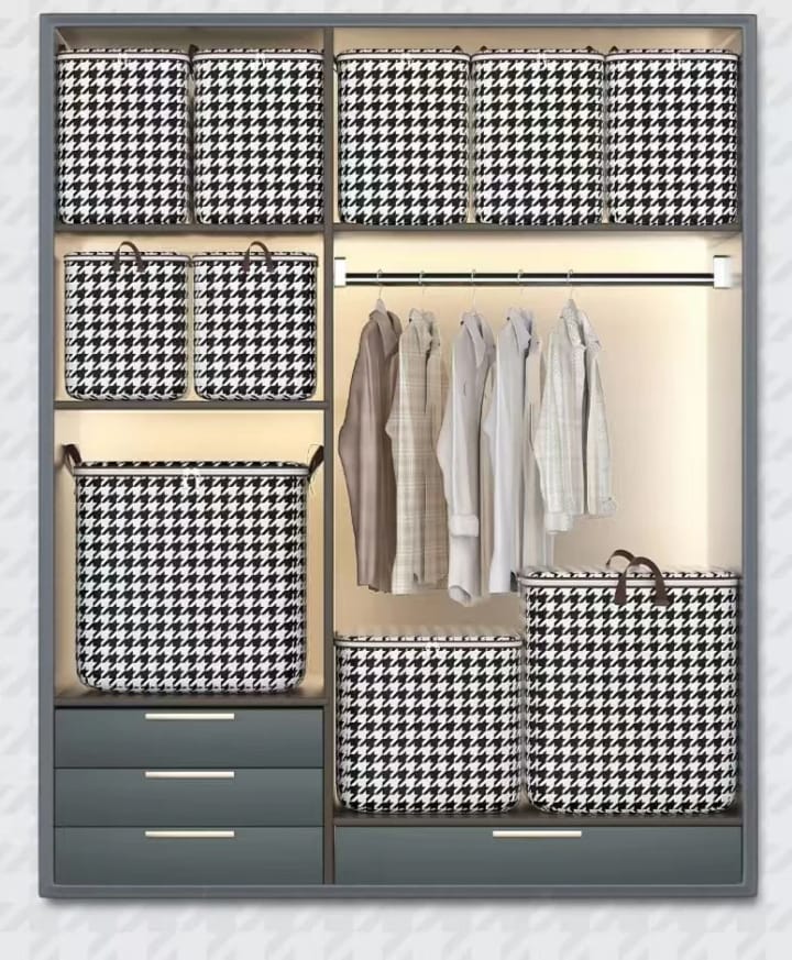 High Quality Large Capacity Quilt Storage Bag - Foldable Clothes Organizer for Duvets, Blankets, Bedding, Toys, Shoes, Wardrobe and Home Storage