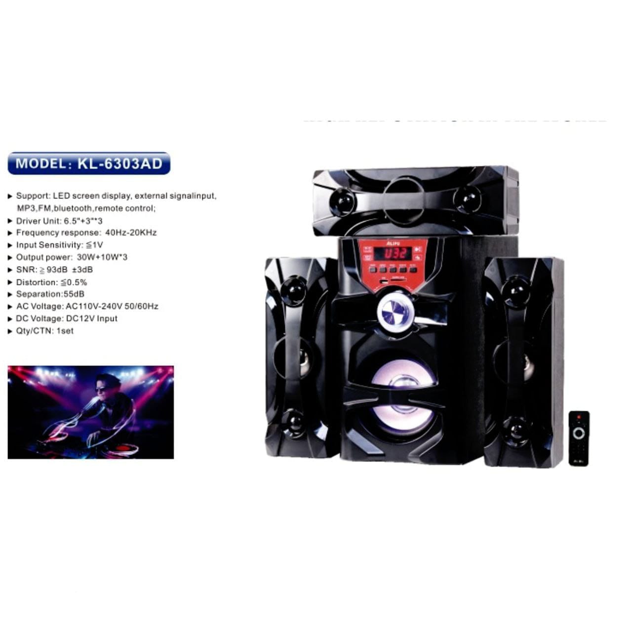 High Quality Heavy Bass Home Use Woofer - Multimedia Speaker System for Deep Bass, Bluetooth Audio, Music, Movies and Home Entertainment
