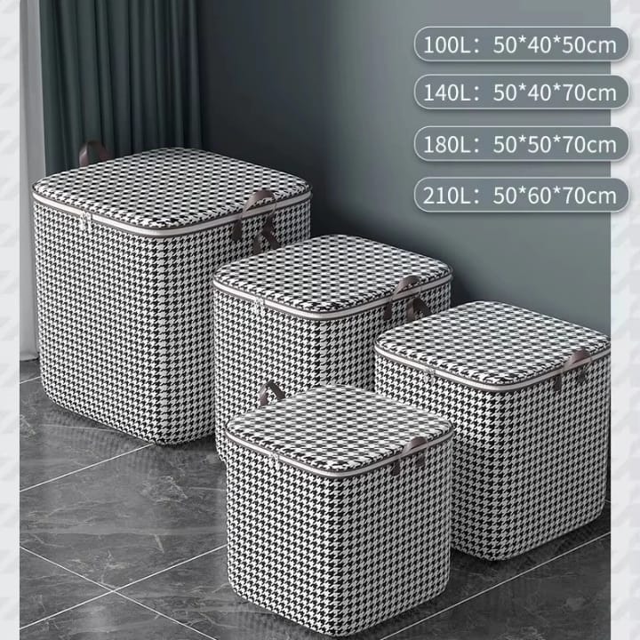 High Quality Large Capacity Quilt Storage Bag - Foldable Clothes Organizer for Duvets, Blankets, Bedding, Toys, Shoes, Wardrobe and Home Storage
