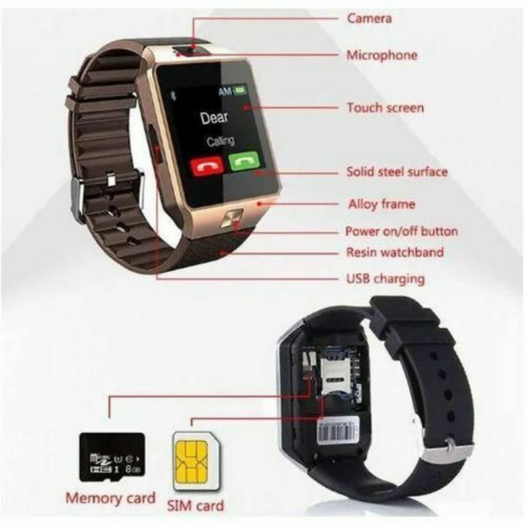 SmartFit™ Smartwatch Phone - SIM & Memory Card Slot, Heart Rate, Pedometer & Sleep Monitoring - Smart Sports Watches for Men / Ladies