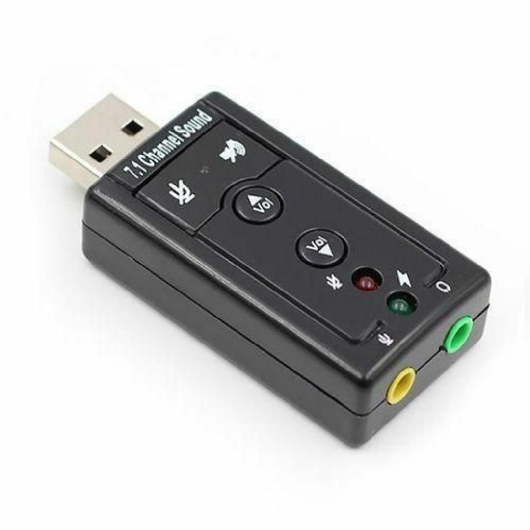 USB External 3D Sound Card 7.1 Channel Audio Adapter – Plug & Play for Computers, PC, Laptop, Mac & Linux