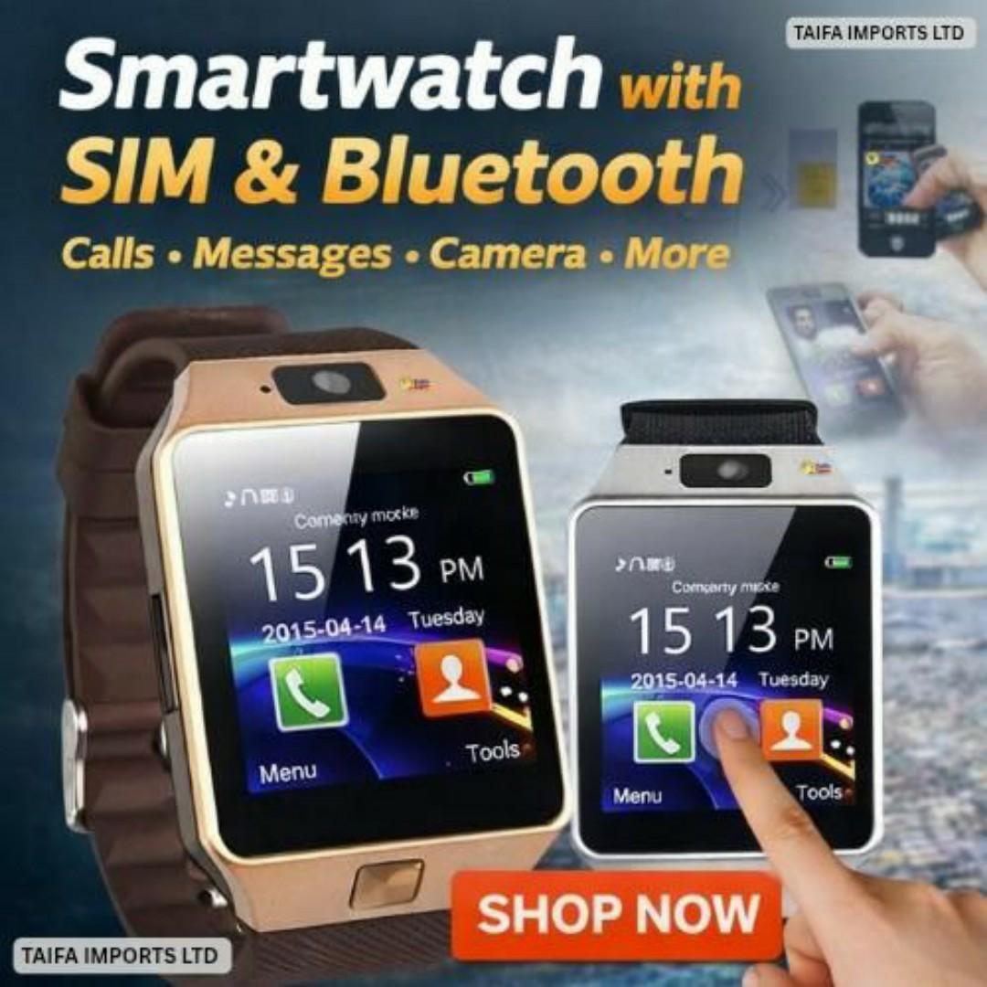 SmartFit™ Smartwatch Phone - SIM & Memory Card Slot, Heart Rate, Pedometer & Sleep Monitoring - Smart Sports Watches for Men / Ladies