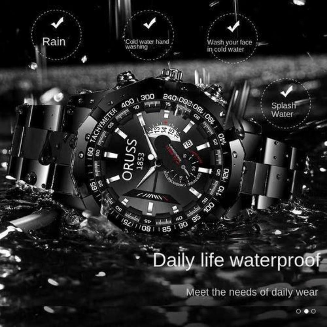 ORUSS Luxury Wrist Watch For Men – Men’s Quartz Mechanical Design Watches Man – FREE Elegant Gift Box & Bracelet Adjustment Tool